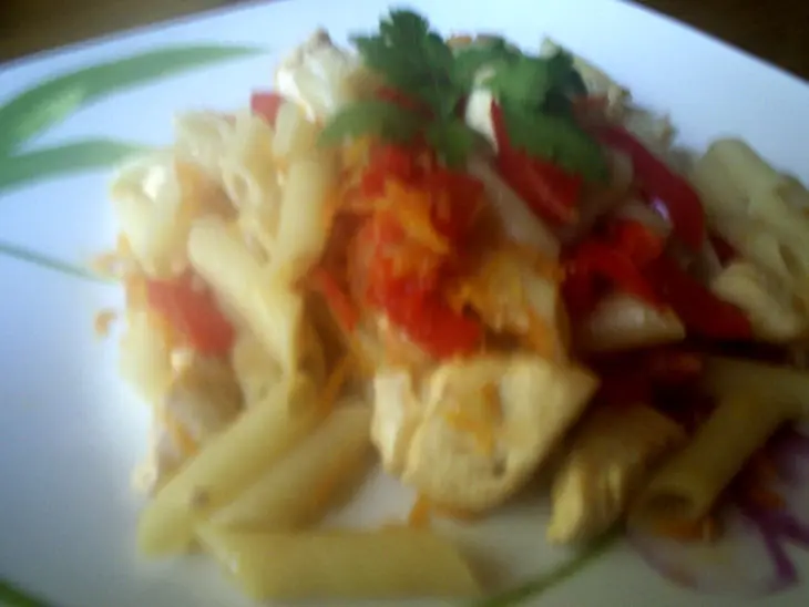 Паста с курицей и овощами: шаг 4