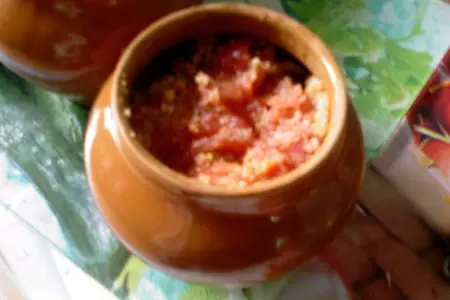 А у нас в горшочке поместились не только грибочки, или дуэльная овощная феерия.: шаг 8