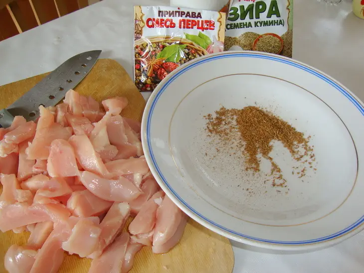 Куриная грудка по мотивам турецкой кухни: шаг 2