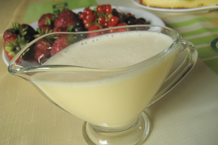 Творожный пирог с ванильным соусом и ягодами: шаг 9