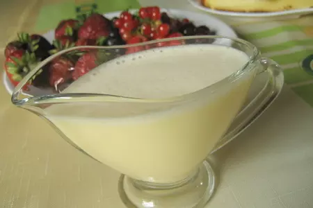 Творожный пирог с ванильным соусом и ягодами: шаг 9