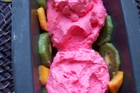 Холодный творожно фруктовый десерт " лето,ах лето...."  дуэль :): шаг 4