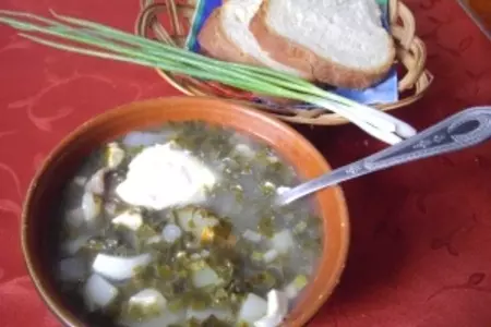 Зеленый борщ по-донбасски.: шаг 5