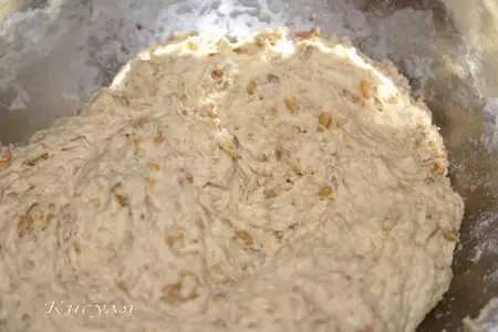 Яблочный хлеб (закваска на кураге): шаг 3