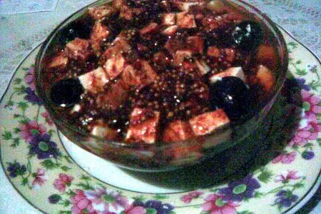 Маринованный сыр тофу с маслинами и постная пицца со всем этим добром: шаг 5