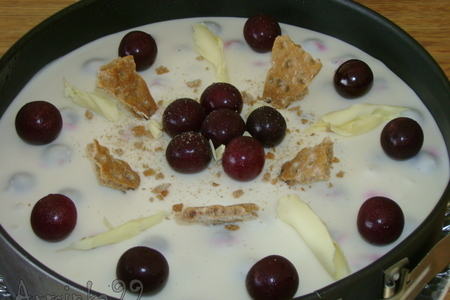 Хмельной вишневый пирог (без выпечки): шаг 8
