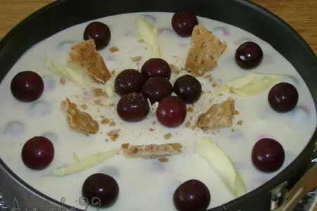 Хмельной вишневый пирог (без выпечки): шаг 8