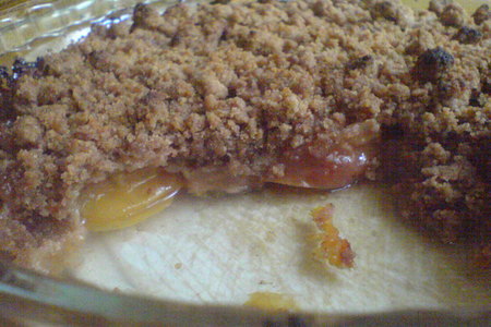 Персиковый пирог с коричной крошкой: шаг 6
