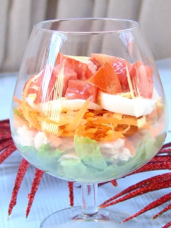 Слоеный салат с курицей: шаг 1