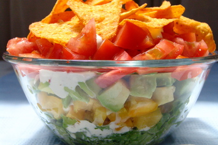 Овощной слоеный салат: шаг 1