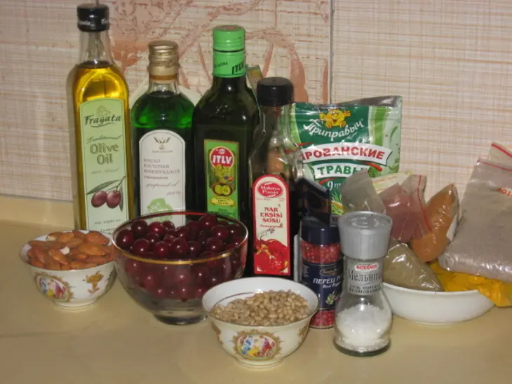 Нежная свинина с вишенкой(дуэль): шаг 1