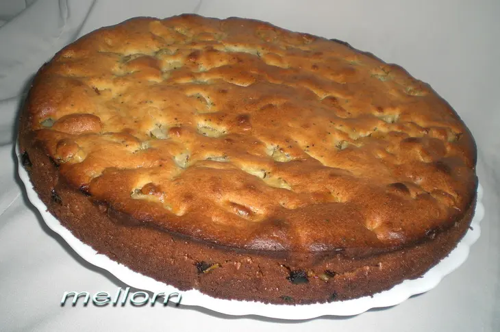 Сметанный пирог с ревенем и маком: шаг 6
