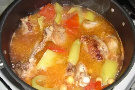 Курица с горохом нут: шаг 3