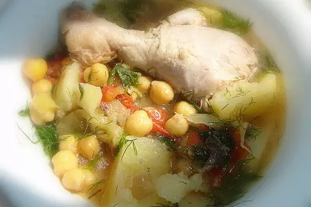 Курица с горохом нут: шаг 5