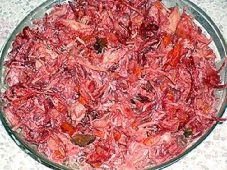 Овощной салат с курицей: шаг 4