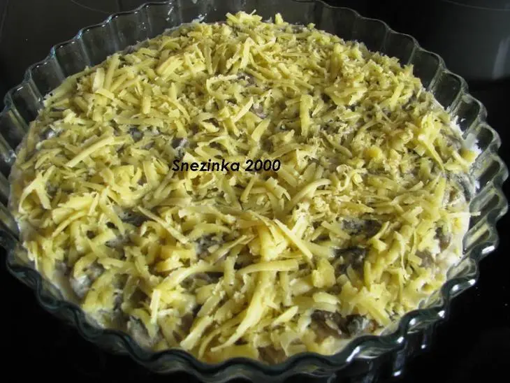 Солнечная пицца с шампиньонами и кунжутом (дуэль): шаг 8