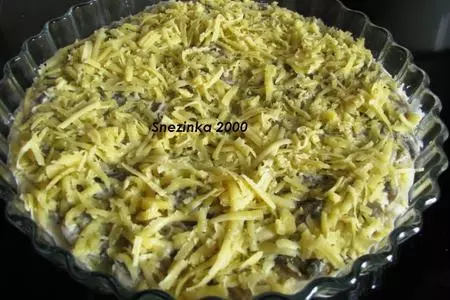 Солнечная пицца с шампиньонами и кунжутом (дуэль): шаг 8