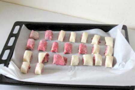 Бело - розовое  печенье.: шаг 7