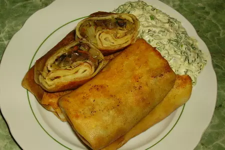 Блинчики закусочные.: шаг 3