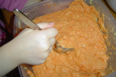Möhrenkuchen-морковный бисквитик: шаг 5