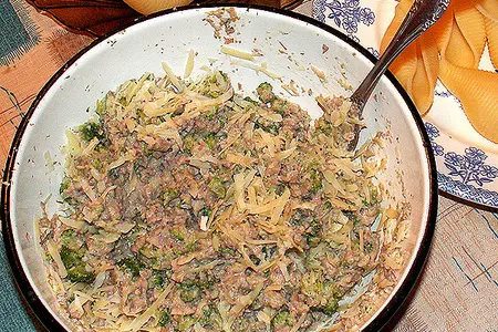 Ракушки с начинкой: шаг 4