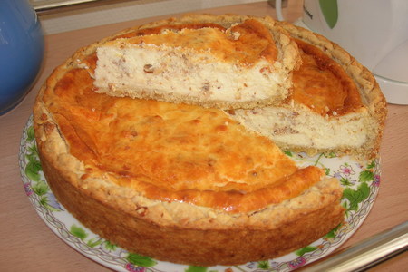 Творожный торт с миндалем и изюмом: шаг 6