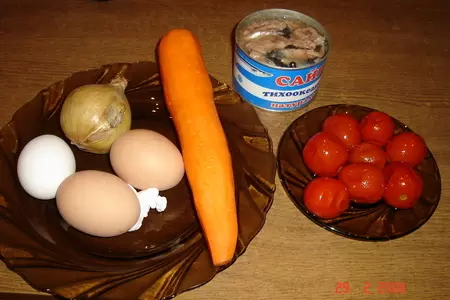 Пирог из гречневых блинов: шаг 1
