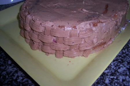 Торт "клубничное лукошко": шаг 2