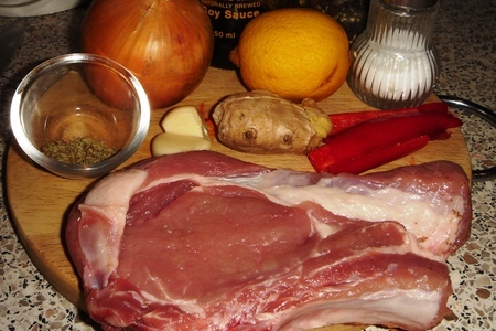 Пикантные стейки из свинины(гриль): шаг 1