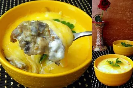 Жюльен из баклажанов с грибами: шаг 9