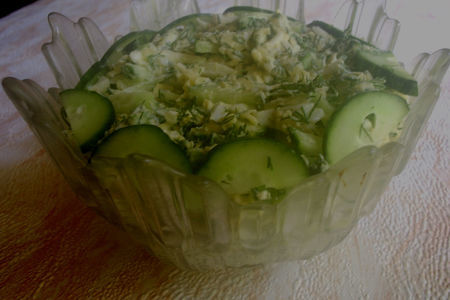 Сырный салат с укропом: шаг 5