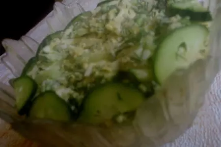 Сырный салат с укропом: шаг 6