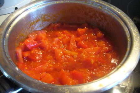 Баклажаново-томатный мусс с креветками или баклажанная икра в гламуре: шаг 3