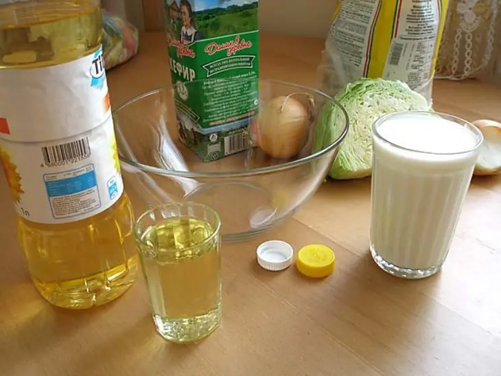 Пирог из теста «как пух» с молодой капустой: шаг 2