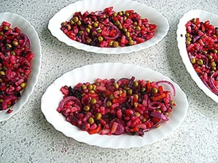 Мясо с винегретом в желе: шаг 3