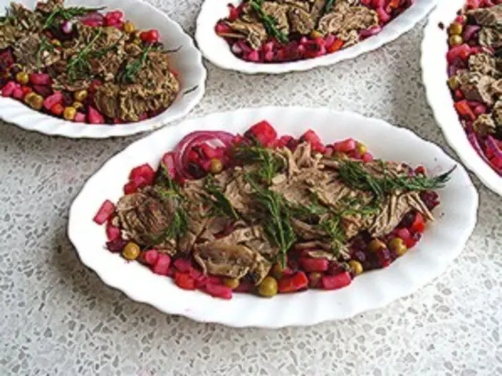 Мясо с винегретом в желе: шаг 4