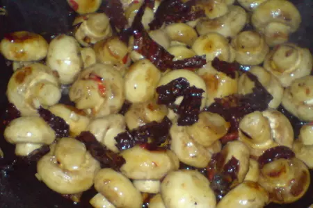 Antipasti   с шампиньонами и сушёными помидорами: шаг 4