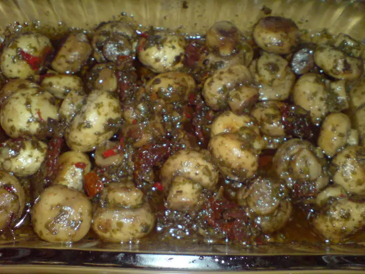 Antipasti   с шампиньонами и сушёными помидорами: шаг 6