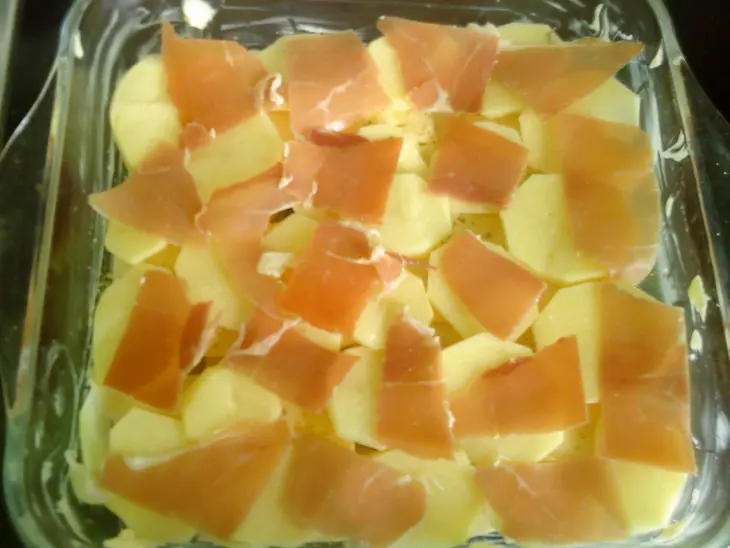 Запеканка нежная с кольраби и хамоном :) дуэль: шаг 3