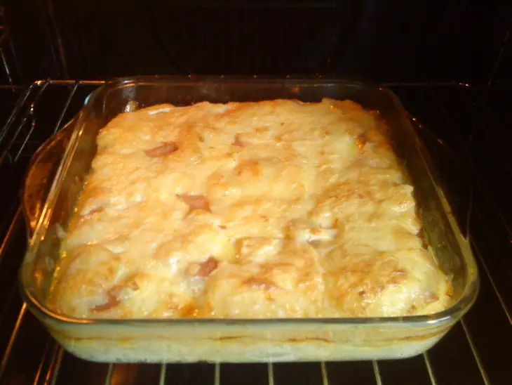 Запеканка нежная с кольраби и хамоном :) дуэль: шаг 5