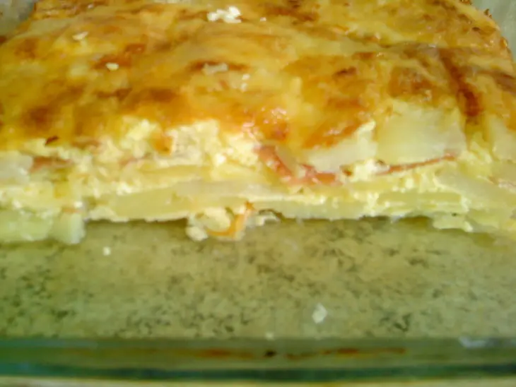 Запеканка нежная с кольраби и хамоном :) дуэль: шаг 8