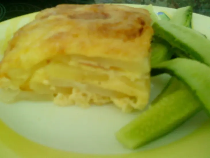 Запеканка нежная с кольраби и хамоном :) дуэль: шаг 10