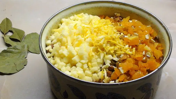 Боботи, мясная запеканка с сухофруктами: шаг 9
