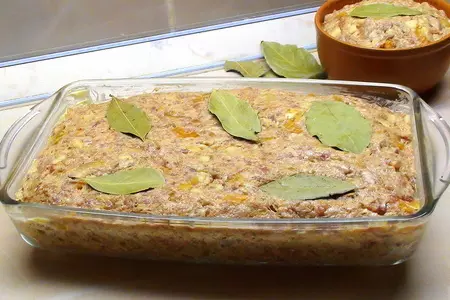 Боботи, мясная запеканка с сухофруктами: шаг 10