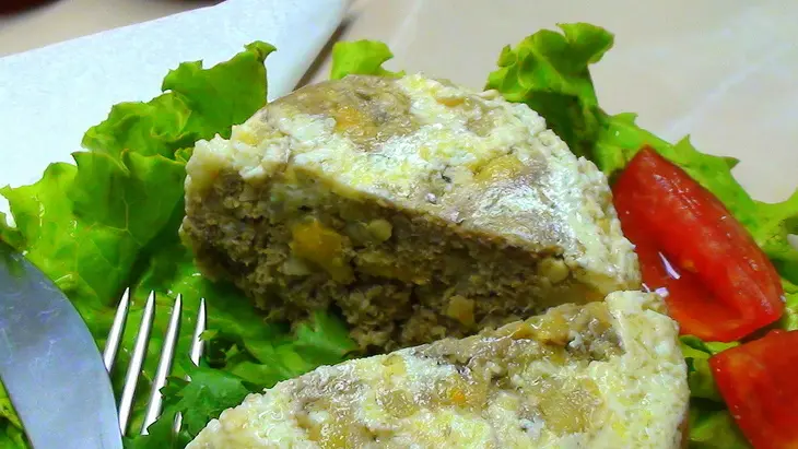 Боботи, мясная запеканка с сухофруктами: шаг 14