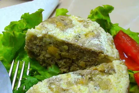 Боботи, мясная запеканка с сухофруктами: шаг 14