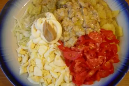 Салат с белыми грибами: шаг 2
