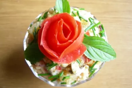 Салат с белыми грибами: шаг 3