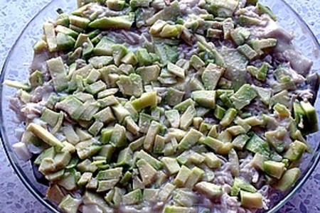 Слоеный салат со спаржей: шаг 6