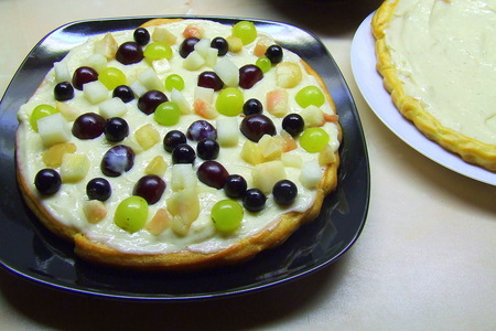 Торт «заварушка»! заварное тесто, заварной крем и много свежих ягод-фруктов!: шаг 12